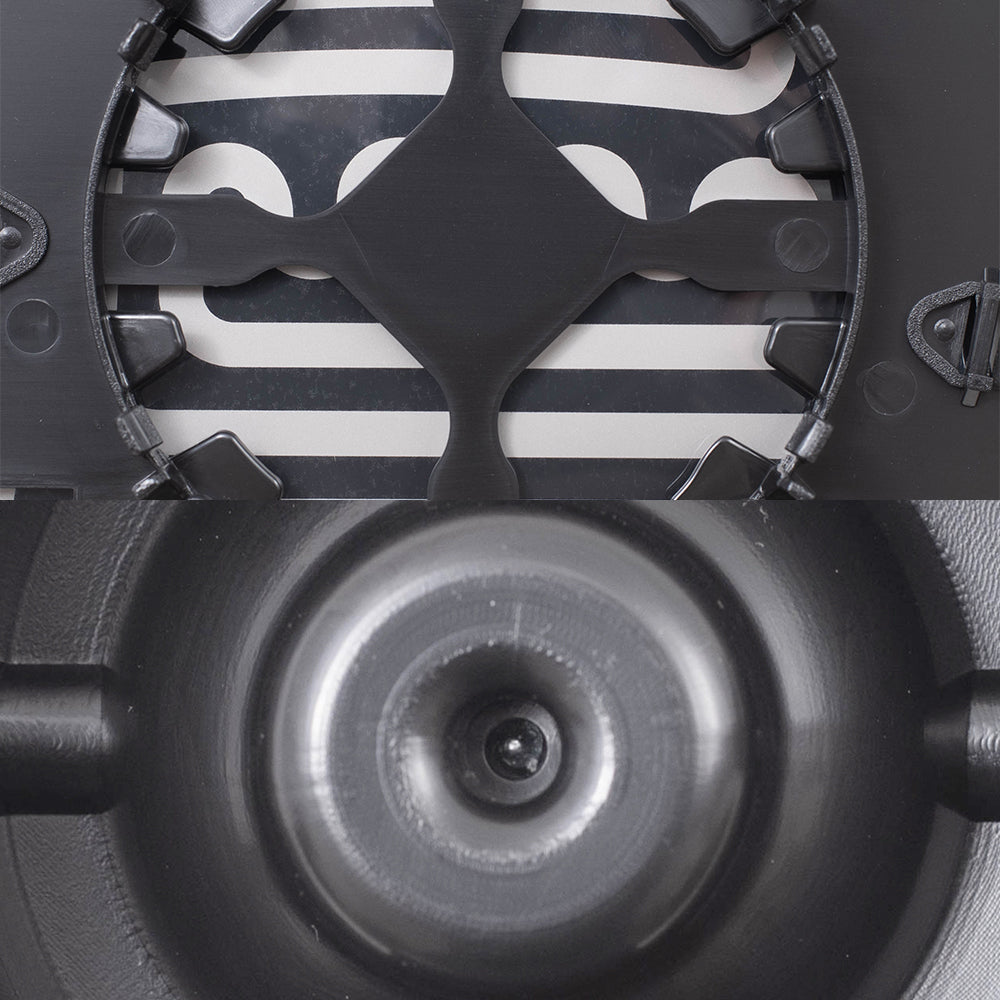 Brock Aftermarket Replacement Driver Left Upper and Lower Mirror Glass and Base With Heat Set Compatible With 2008-2022 Chevy Express