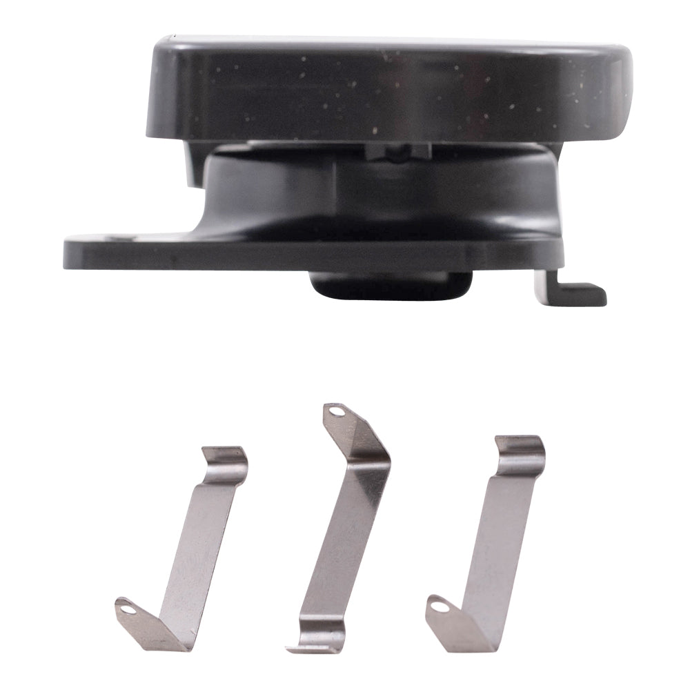 Brock Aftermarket Replacement Driver Left Upper and Lower Mirror Glass and Base With Heat Set Compatible With 2008-2022 Chevy Express