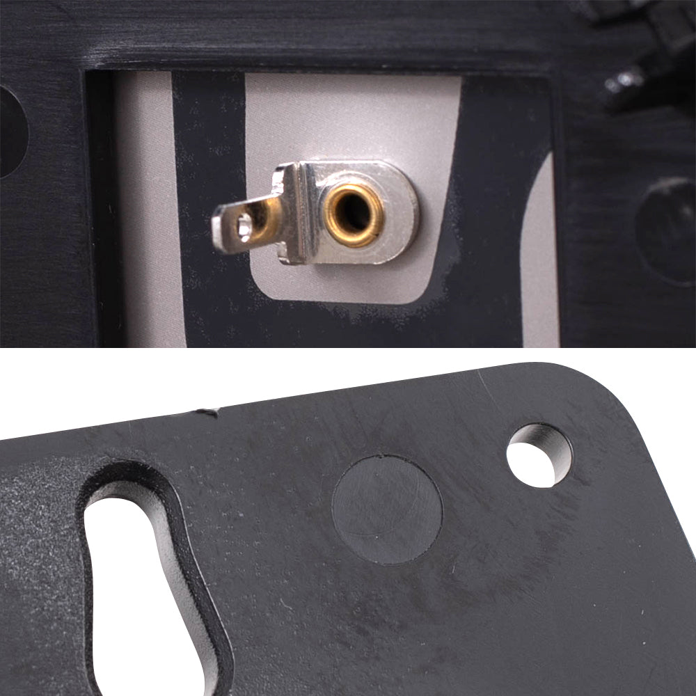 Brock Aftermarket Replacement Driver Left Upper and Lower Mirror Glass and Base With Heat Set Compatible With 2008-2022 Chevy Express