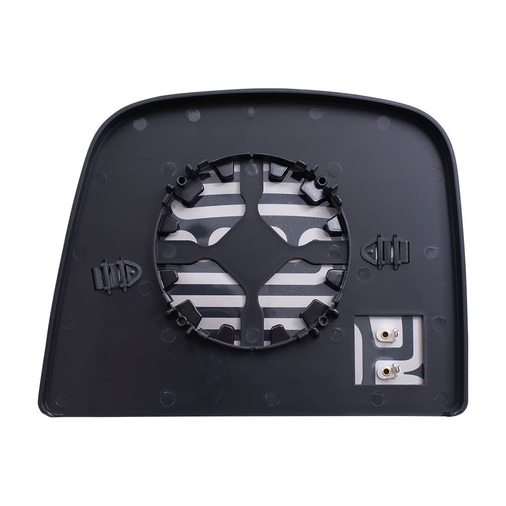 Brock Aftermarket Replacement Driver Left Passenger Right Upper Mirror Glass and Base With Heat Set Compatible With 2008-2022 Chevy Express