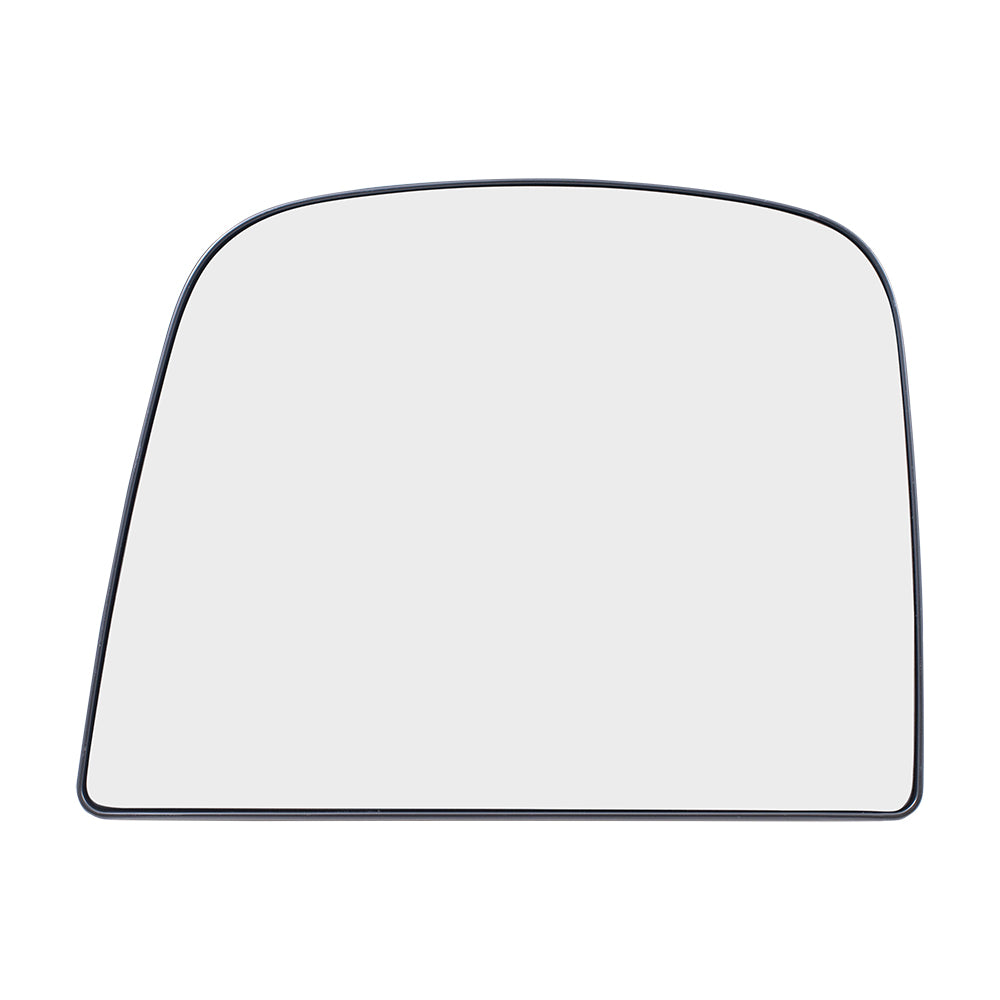 Brock Aftermarket Replacement Driver Left Upper Mirror Glass and Base With Heat Compatible With 2008-2022 Chevy Express