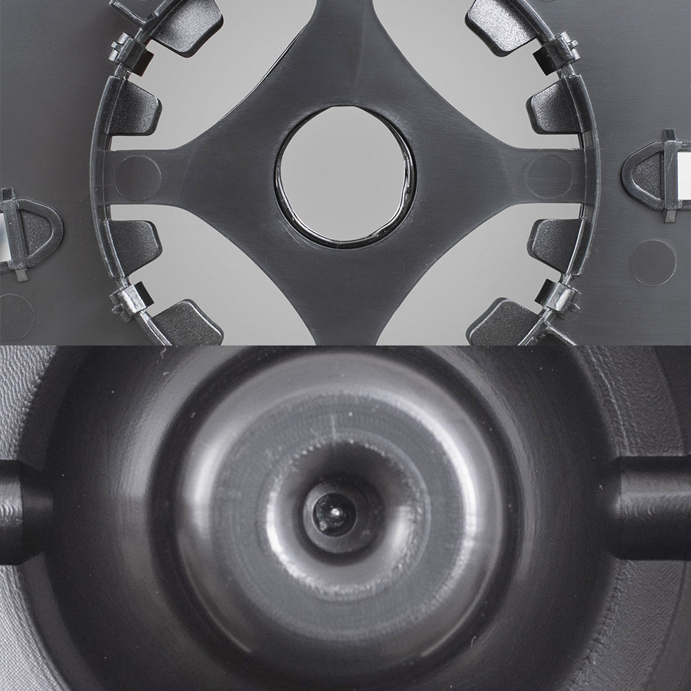 Brock Aftermarket Replacement Driver Left Passenger Right Upper and Lower Mirror Glass and Base Without Heat 4 Piece Set Compatible With 2008-2022 Chevy Express