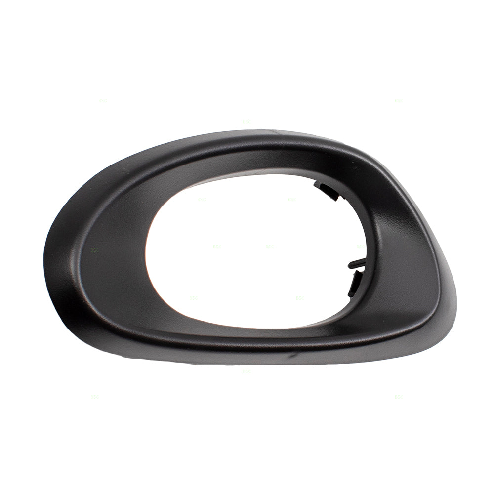 Brock Replacement Passengers Front Interior Inside Door Handle Trim Bezel Black Textured Compatible with 02-09 Trailblazer & 02-06 EXT 15214502