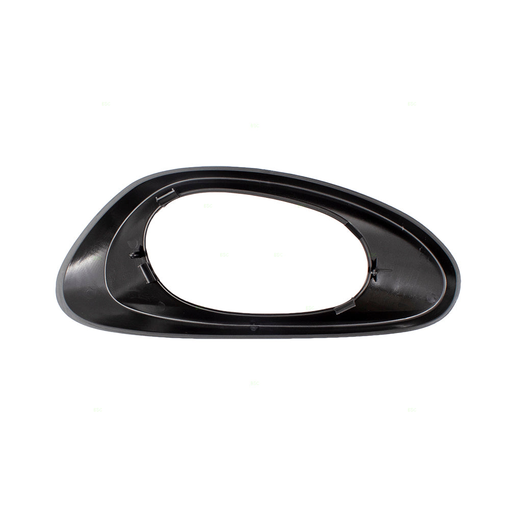 Brock Replacement Passengers Front Interior Inside Door Handle Trim Bezel Black Textured Compatible with 02-09 Trailblazer & 02-06 EXT 15214502