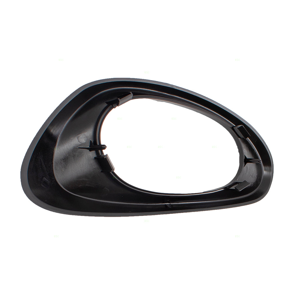 Brock Replacement Passengers Front Interior Inside Door Handle Trim Bezel Black Textured Compatible with 02-09 Trailblazer & 02-06 EXT 15214502