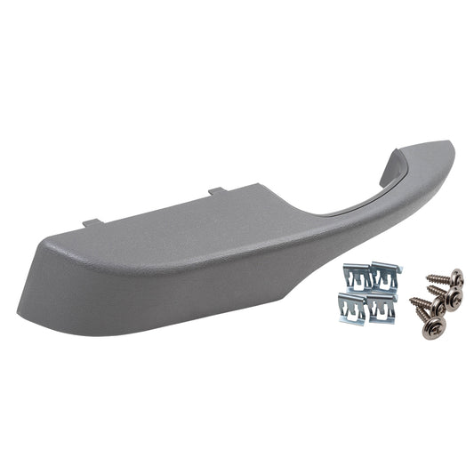 Inside Door Pull Handle for 03-18 Chevy Express GMC Savana Drivers Front Pewter