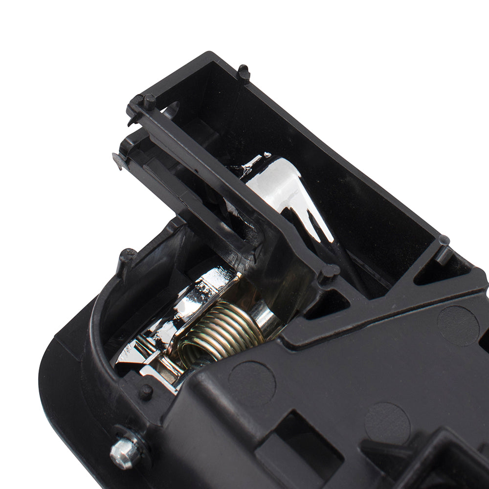 Brock Replacement Drivers Inside Door Handle Front Chrome Lever w/ Black Bezel Compatible with 05-10 Cobalt 07-09 G5 22722755 GM1352166