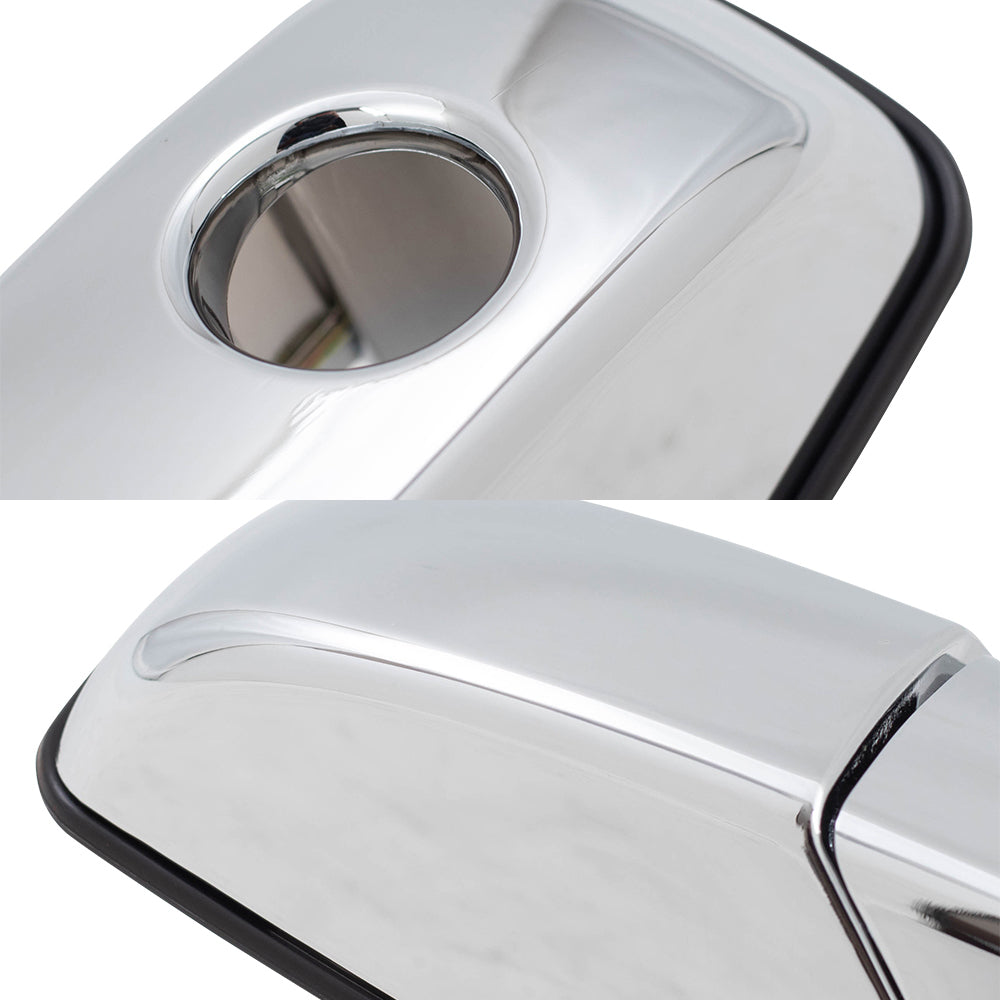 Brock Replacement Front & Rear Outside Chrome Door Handles 4 Piece Set Compatible with 2007-2013 Avalanche/Escalade EXT/Sierra Denali & 2007-2014 Silverado/Sierra/Escalade/Escalade ESV/Tahoe/Yukon