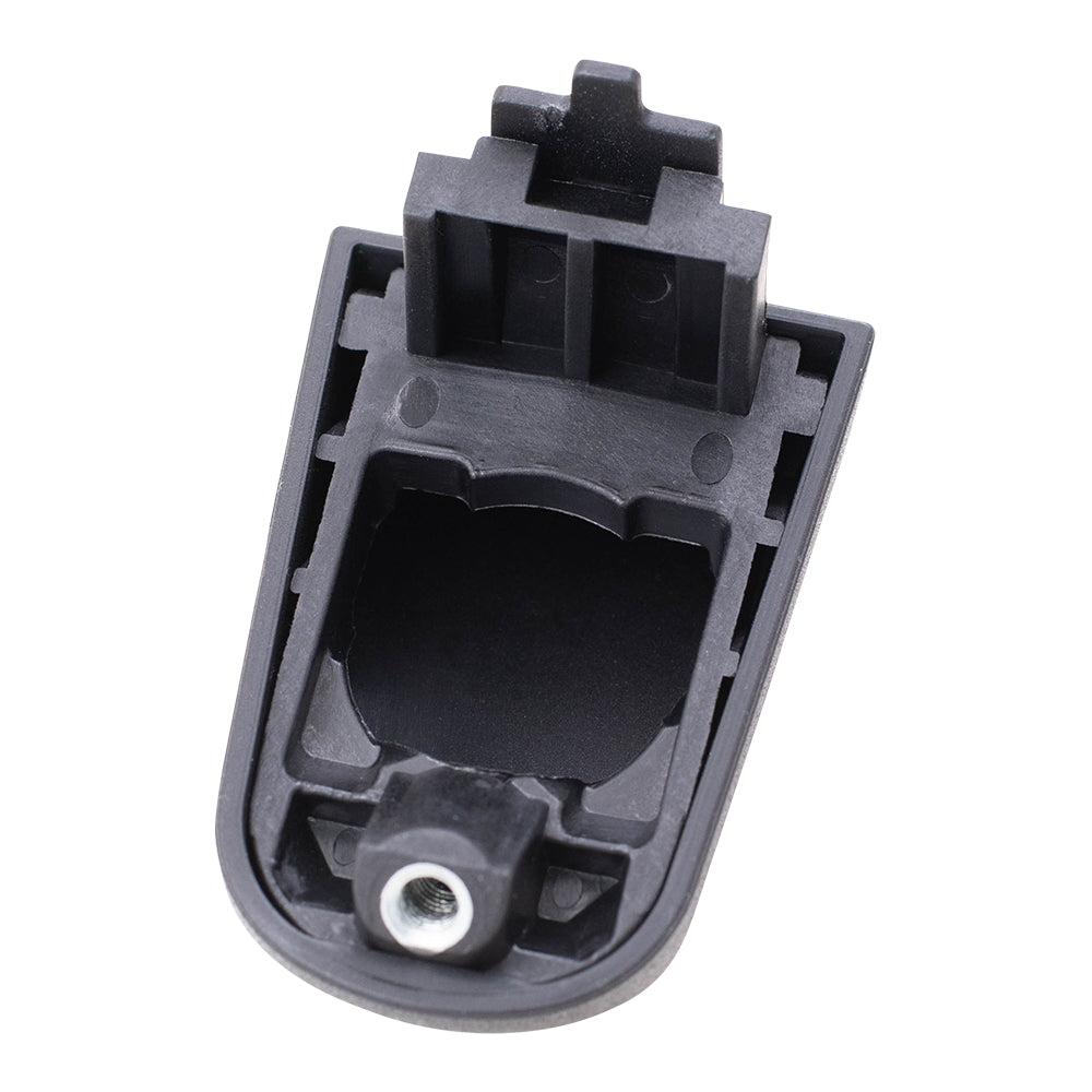 Brock Replacement Rear Driver and Passenger Side Outside Door Handles with Cap & Textured Black Finish Compatible with 2005-2009 Equinox