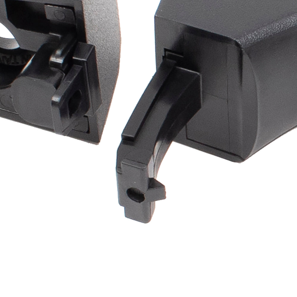 Brock Replacement Set Front Outside Door Handles Textured Compatible with 14-19 Silverado Sierra Pickup Truck & 19 Sierra Limited/Silverado LD Without Passive Entry