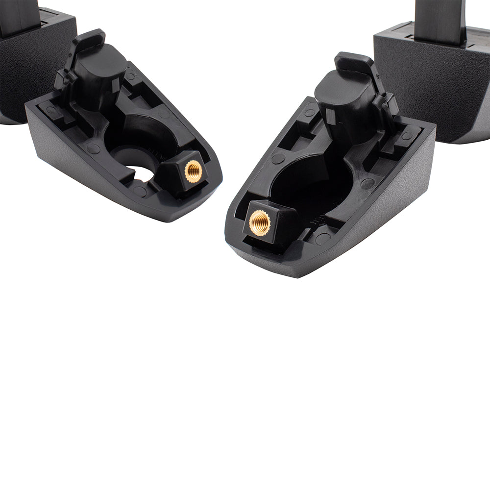 Brock Replacement Set Front Outside Door Handles Textured Compatible with 14-19 Silverado Sierra Pickup Truck & 19 Sierra Limited/Silverado LD Without Passive Entry