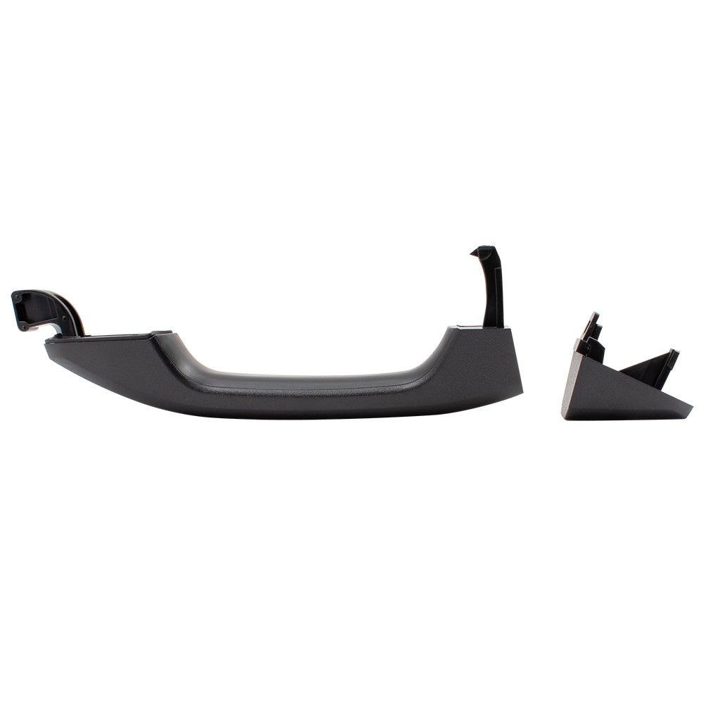 Brock Replacement Set Outside Rear Door Handles PTM w/ Cap Compatible with 14-19 Silverado Sierra Pickup Truck & 19 Sierra Limited/Silverado LD Without Passive Entry 13583889 13585748
