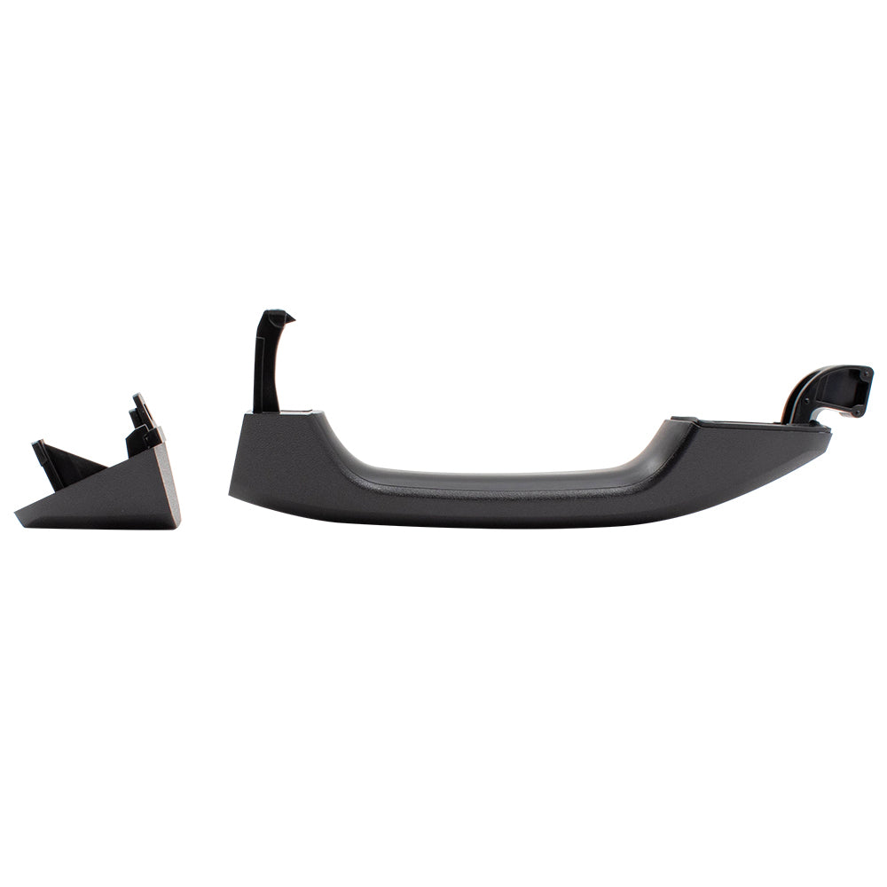 Brock Replacement Set Outside Rear Door Handles PTM w/ Cap Compatible with 14-19 Silverado Sierra Pickup Truck & 19 Sierra Limited/Silverado LD Without Passive Entry 13583889 13585748