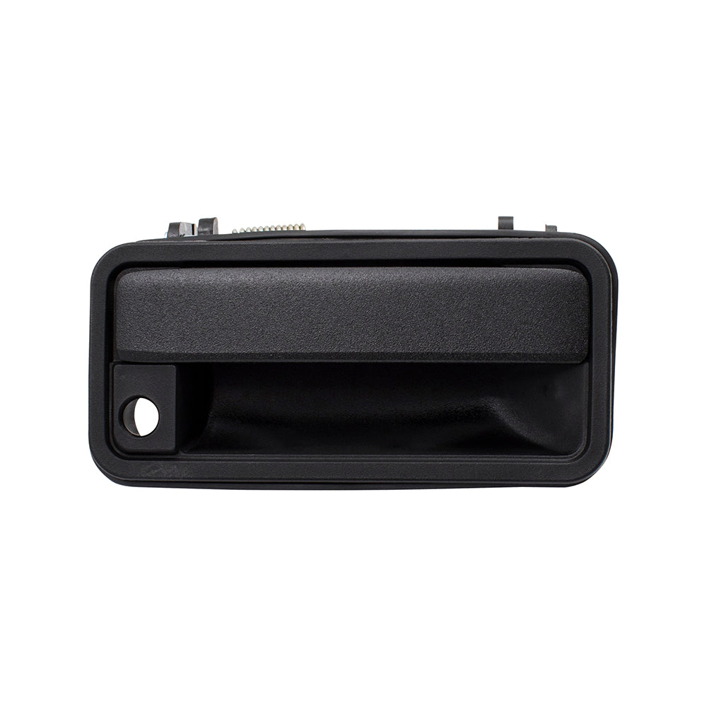Brock Replacement Passenger Outside Front Door Handle Textured Black Metal w/ Plastic Base Right Compatible with 1995-2000 Tahoe C/K Pickup Truck 15050640 15727338
