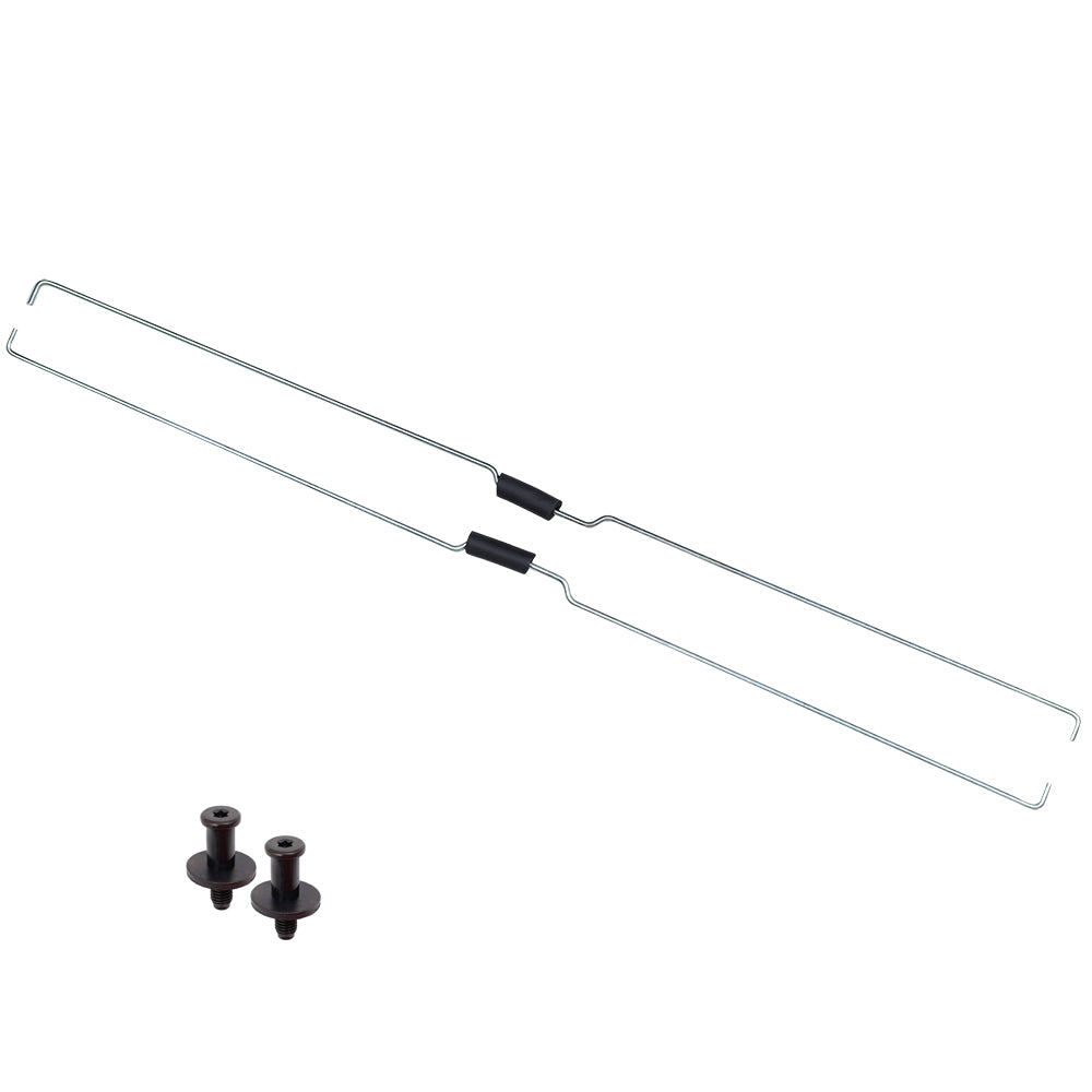 Brock Replacement 4 Pc Set Tailgate Latch Rod Kit with Striker Bolts Compatible with 1999-2009 Silverado Sierra Fleetside Pickup Truck 20927958