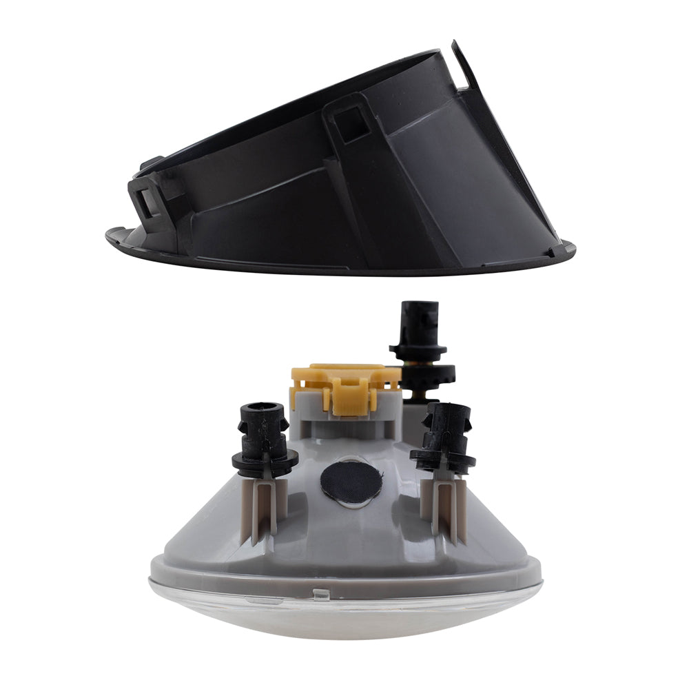 4 Pc Round Fog Lights fits 10-13 Chevrolet Camaro LT SS Driving Lamps w/ Bezels