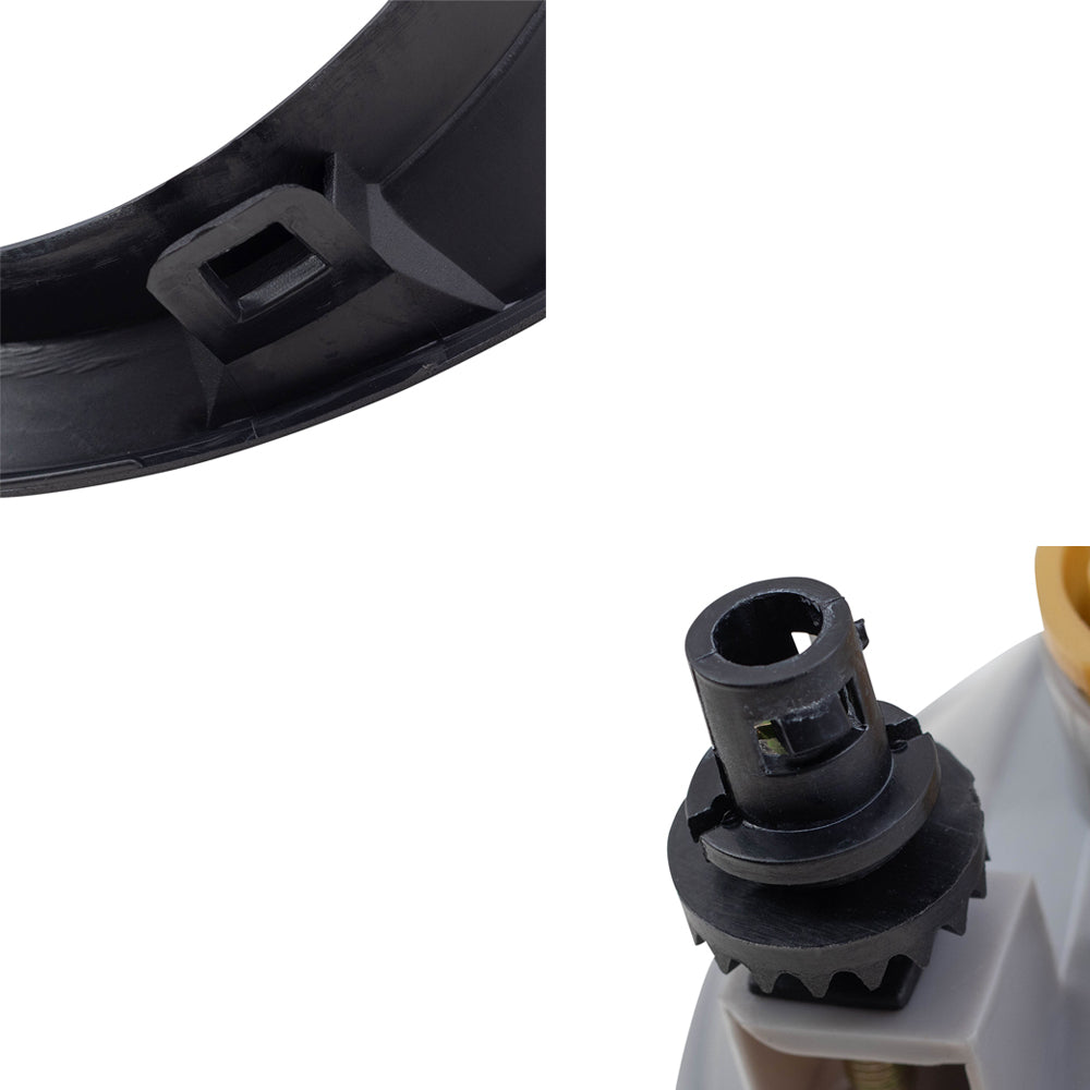 4 Pc Round Fog Lights fits 10-13 Chevrolet Camaro LT SS Driving Lamps w/ Bezels