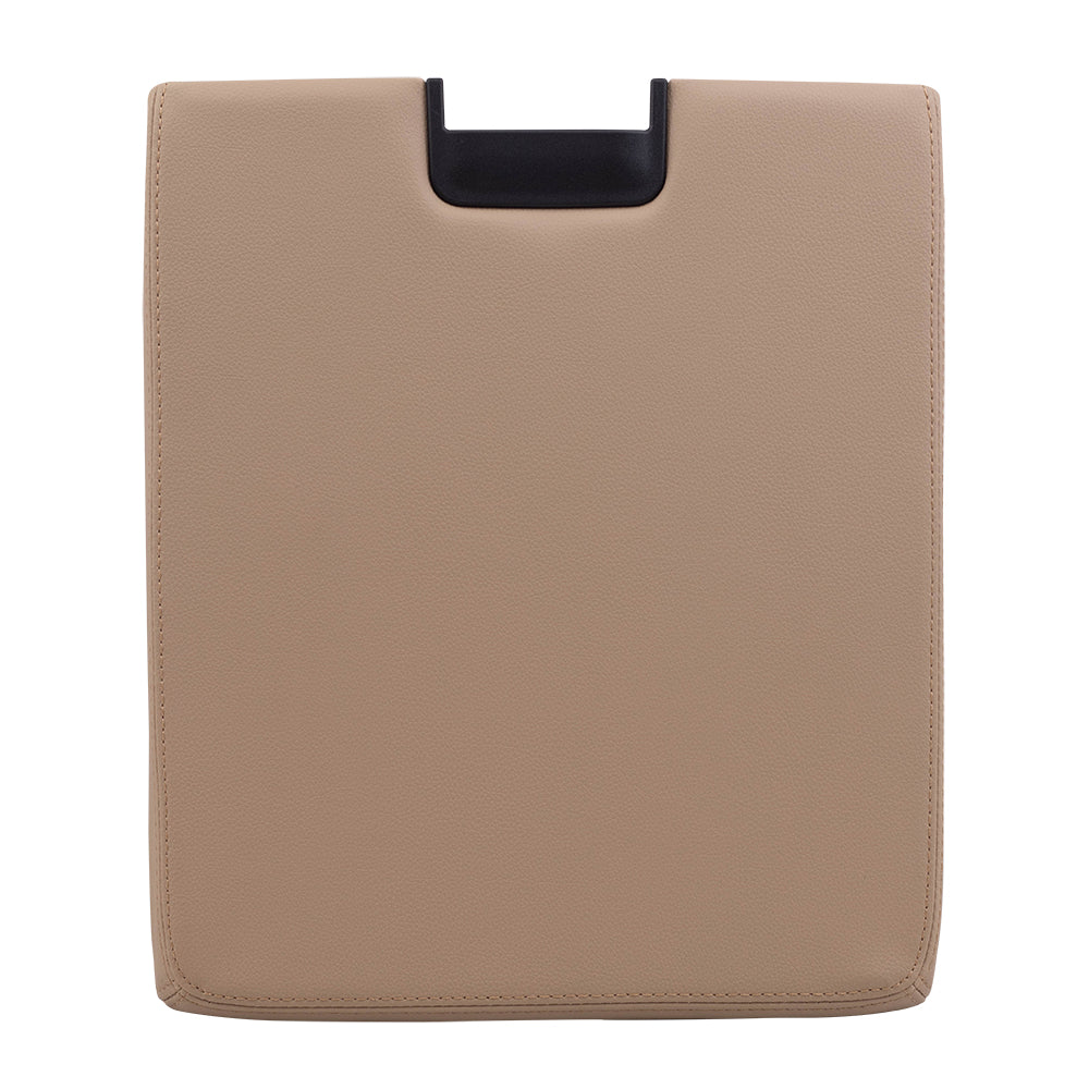 Brock Replacement Front Center Console Lid Tan Repair Compatible with 2007-2013 Silverado Sierra Escalade Pickup Truck with Split Bench 20864153