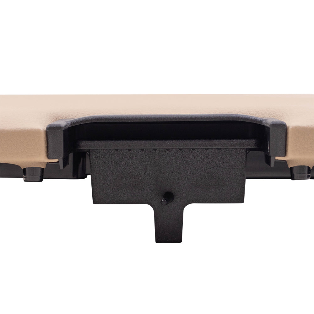 Brock Replacement Front Center Console Lid Tan Repair Compatible with 2007-2013 Silverado Sierra Escalade Pickup Truck with Split Bench 20864153