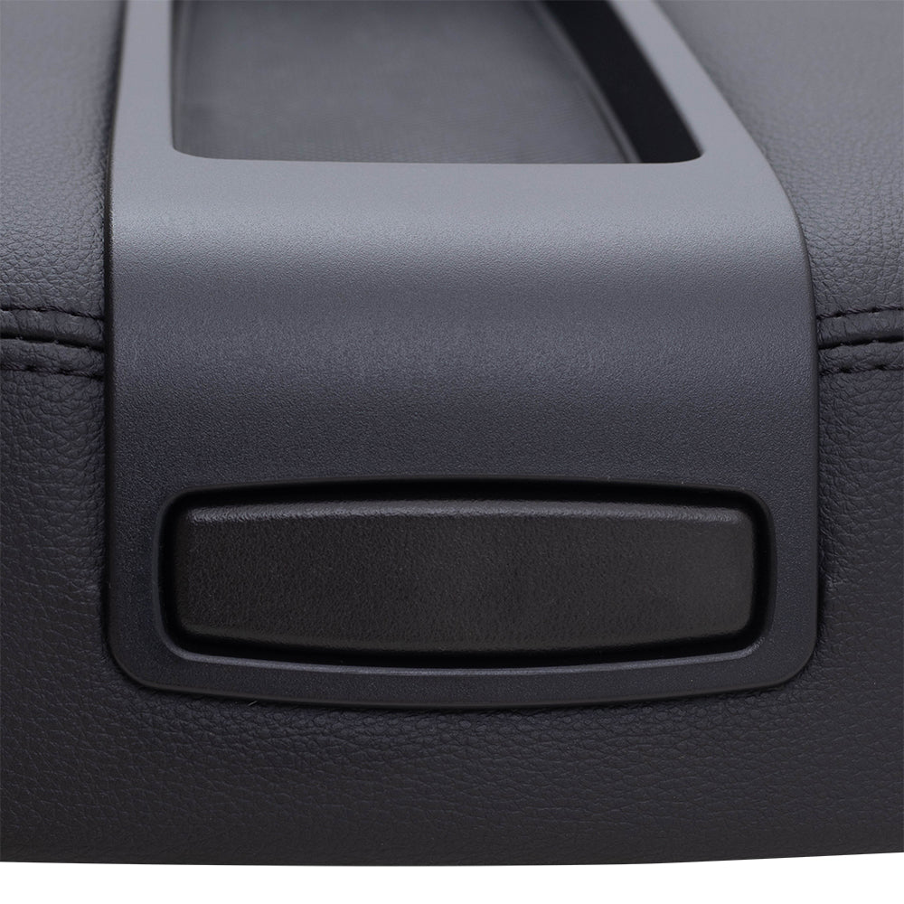 Brock Replacement Black Center Console Armrest Lid Cover Compatible with 2007-2013 Silverado Sierra Tahoe Escalade Pickup Truck with Full Center Console