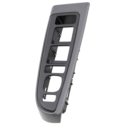 Window Master Switch Bezel fits 03-07 Silverado Sierra Crew Cab Driver Dark Gray