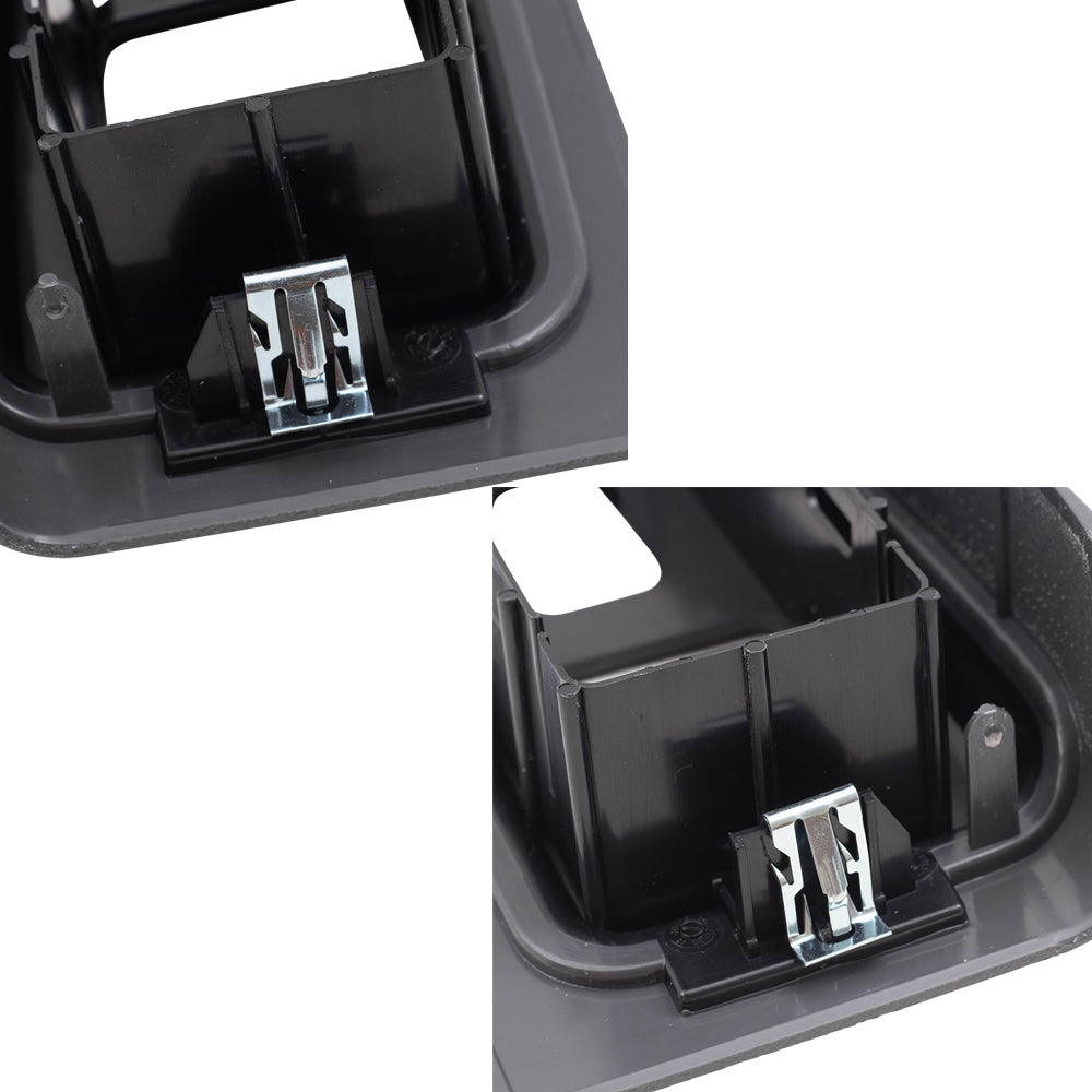 Brock Replacement Set Power Window Master Switch Dark Gray Bezels Compatible with 03-06 Silverado Sierra Crew Cab 07 Classic Pickup Truck