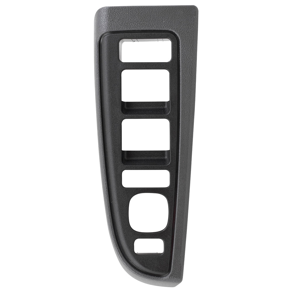 Window Master Switch Bezel fits 03-07 Silverado Sierra Crew Cab Driver Dark Gray