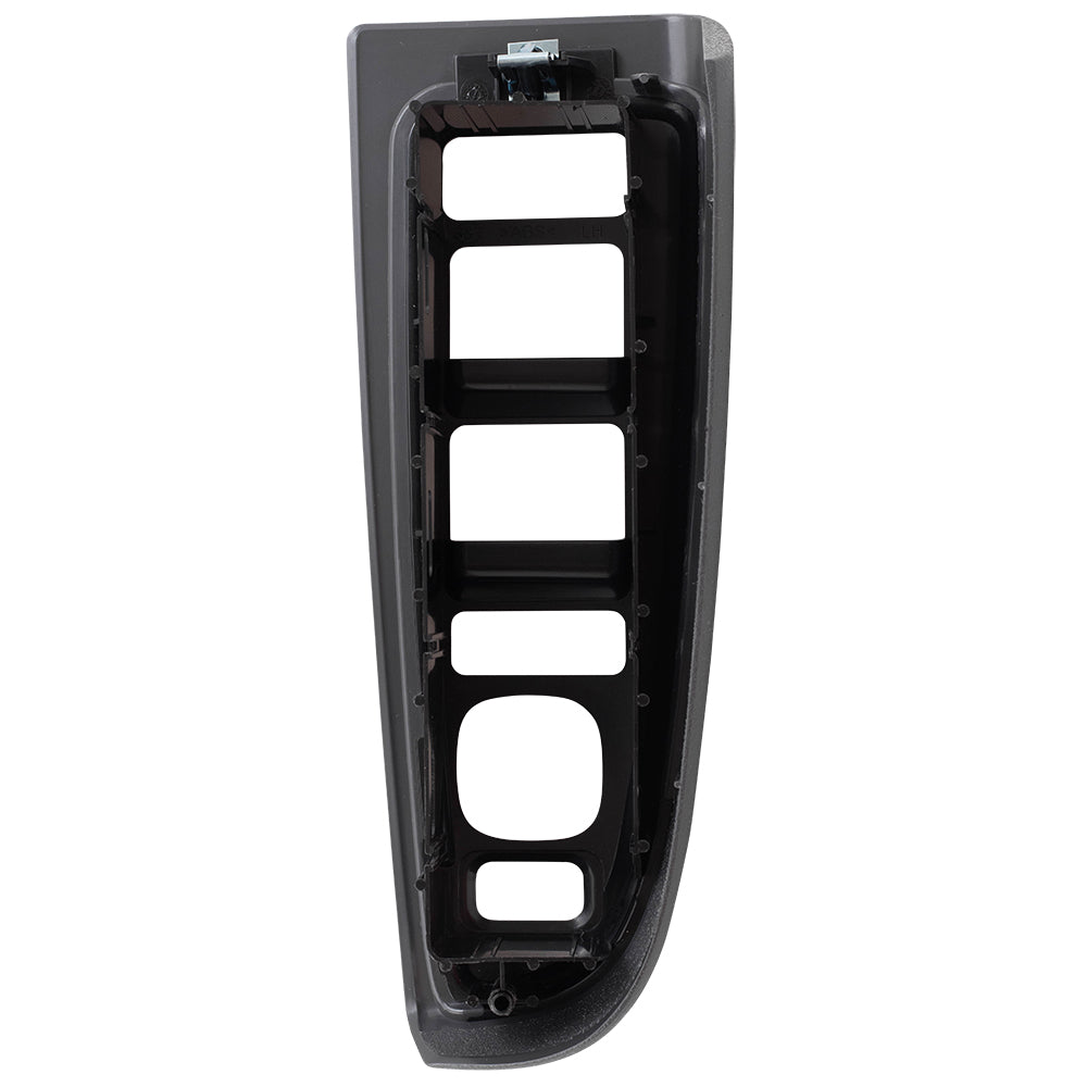 Window Master Switch Bezel fits 03-07 Silverado Sierra Crew Cab Driver Dark Gray