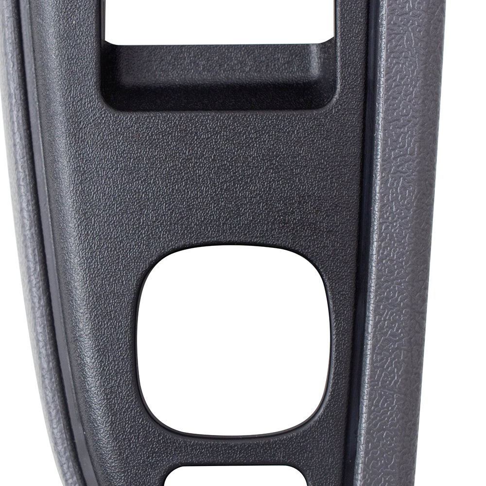 Power Window Master Switch Bezel fits 03-07 Silverado Sierra Driver Dark Gray