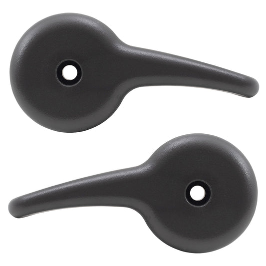 Brock Replacement Set Front Recliner Handles Charcoal Black Compatible with 2003-2007 Silverado Sierra Pickup Truck w/Split Bench