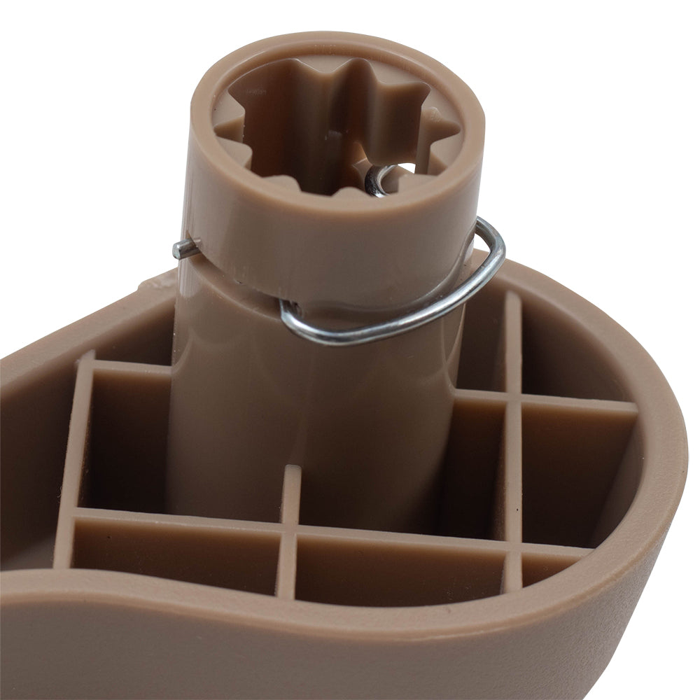 Brock Replacement Driver Front Beige Recliner Handle Compatible with 2007-2014 Silverado Sierra Pickup Truck