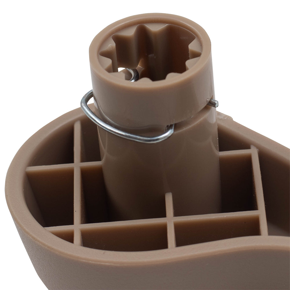 Brock Replacement Passenger Front Beige Recliner Handle Compatible with 2007-2014 Silverado Sierra Pickup Truck