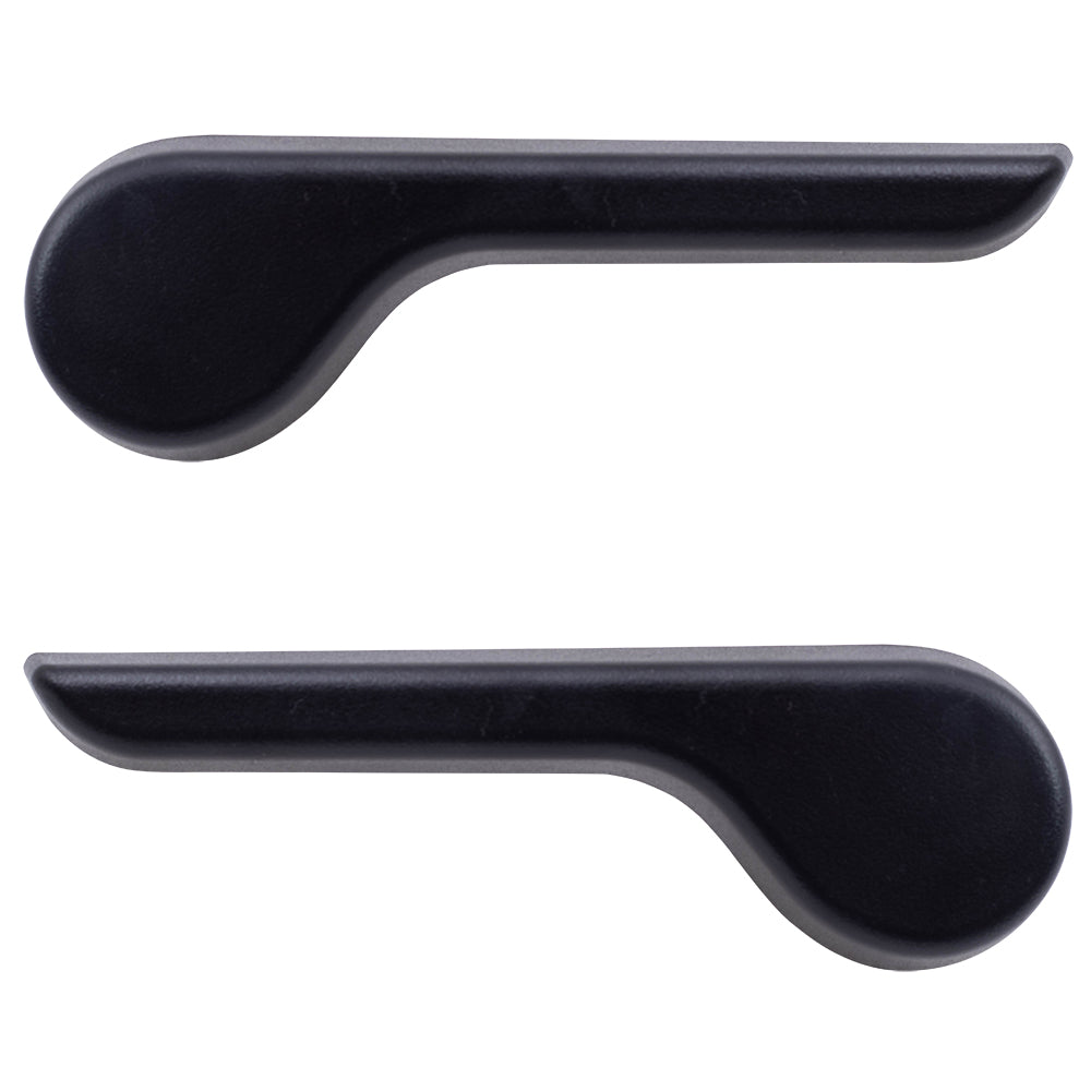 Brock Replacement Set Front Black Recliner Handles Compatible with 2007-2014 Silverado Sierra Pickup Truck