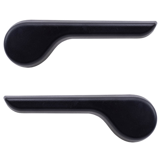 Brock Replacement Set Front Black Recliner Handles Compatible with 2007-2014 Silverado Sierra Pickup Truck