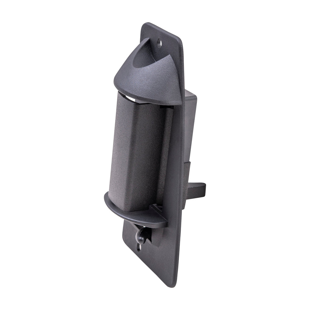 Brock Aftermarket Replacement Passenger Right Outside Door Handle Textured Black Metal Upgrade Rear Door Jamb Mounted Compatible with 1999-2007 GM Pickup Extended Cab