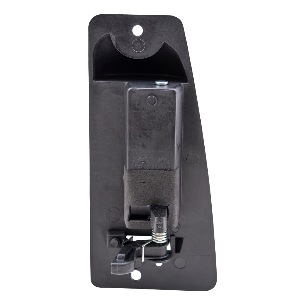 Brock Aftermarket Replacement Passenger Right Outside Door Handle Textured Black Metal Upgrade Rear Door Jamb Mounted Compatible with 1999-2007 GM Pickup Extended Cab
