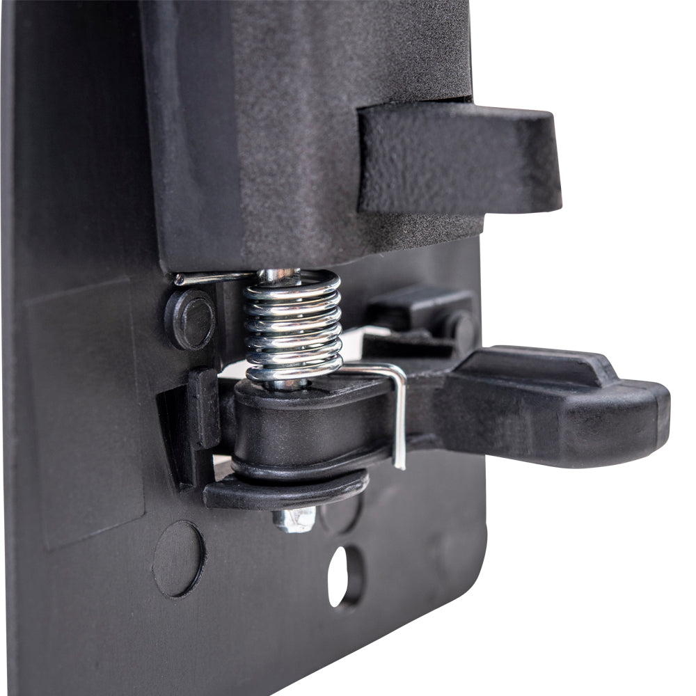 Brock Aftermarket Replacement Passenger Right Outside Door Handle Textured Black Metal Upgrade Rear Door Jamb Mounted Compatible with 1999-2007 GM Pickup Extended Cab