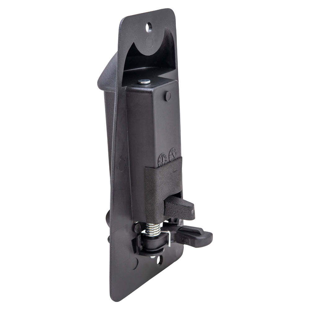 Brock Aftermarket Replacement Passenger Right Outside Door Handle Textured Black Metal Upgrade Rear Door Jamb Mounted Compatible with 1999-2007 GM Pickup Extended Cab