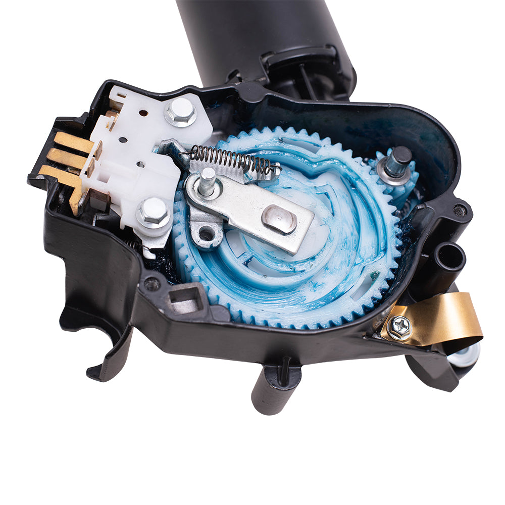 Brock Replacement Wiper Motor w/ 2 Blade Connector w/o Washer Pump Compatible with 1984-1986 Century