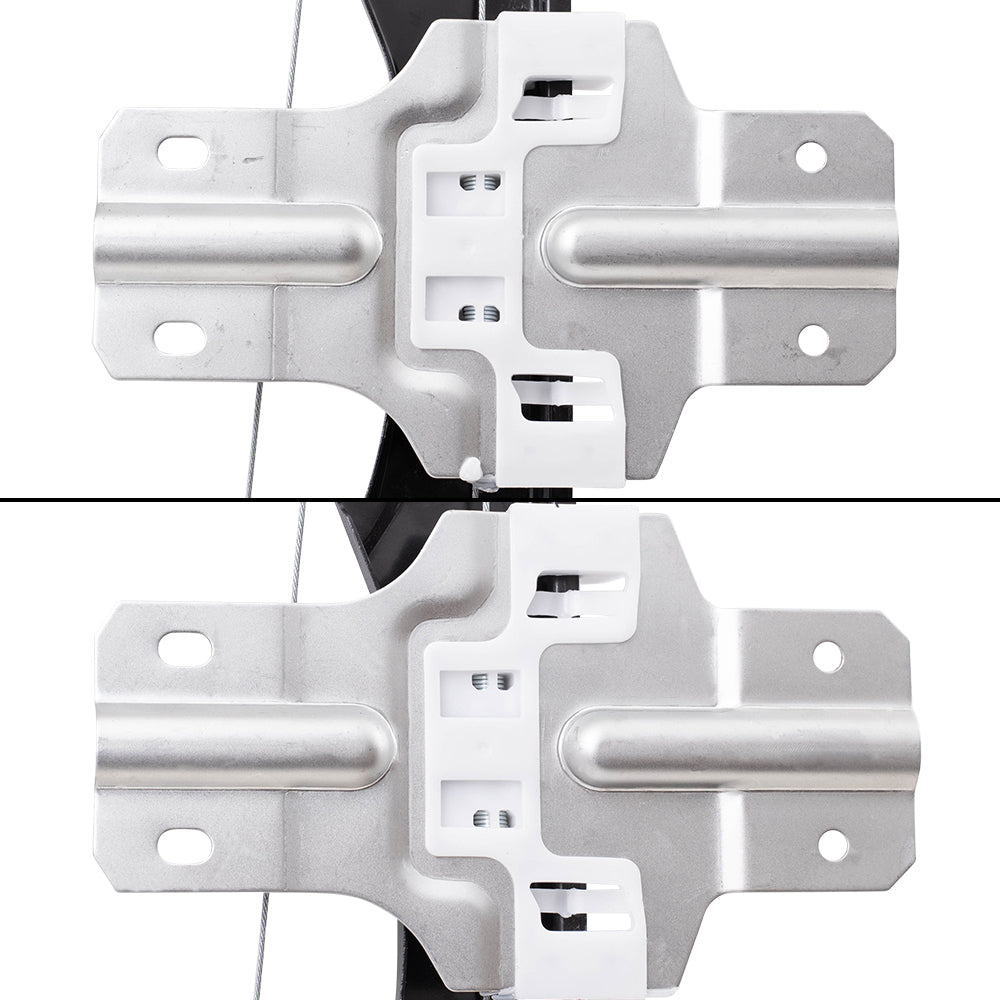 Brock Replacement Driver and Passenger Side Power Window Regulator with Motor-2 Pin Connector 4 Piece Set Compatible with 2013-2016 Acadia/ 2017 Acadia Limited/ 2013-2017 Traverse