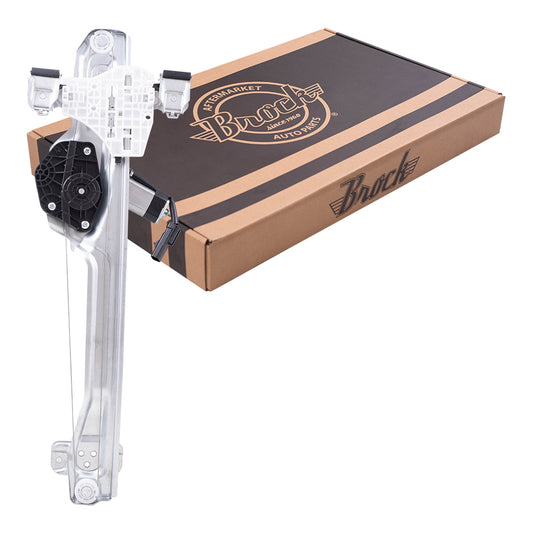 Brock Replacement Rear Driver Side Power Window Regulator with Motor Compatible with 14-20 GM Truck