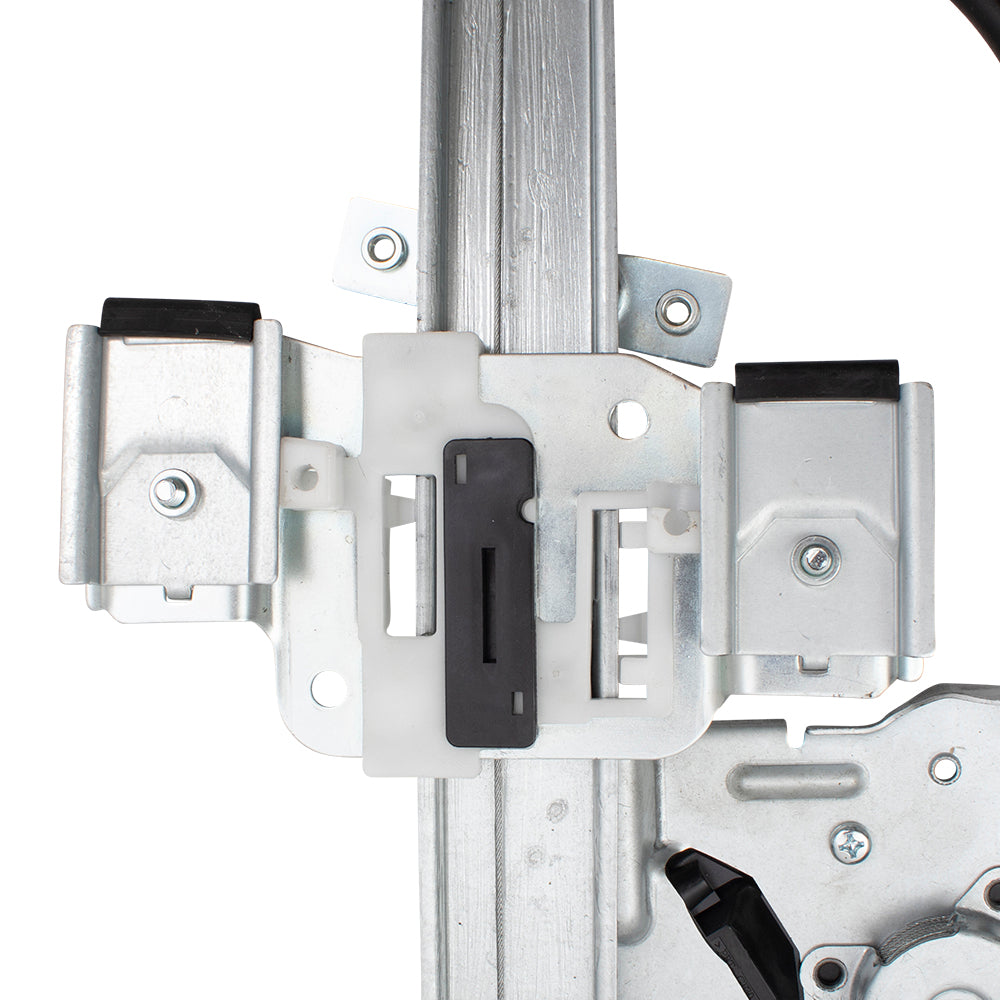 Brock Replacement Set Front Power Window Regulators with Lift Motors Compatible with 2006-2011 Lucerne 15929732 15929736