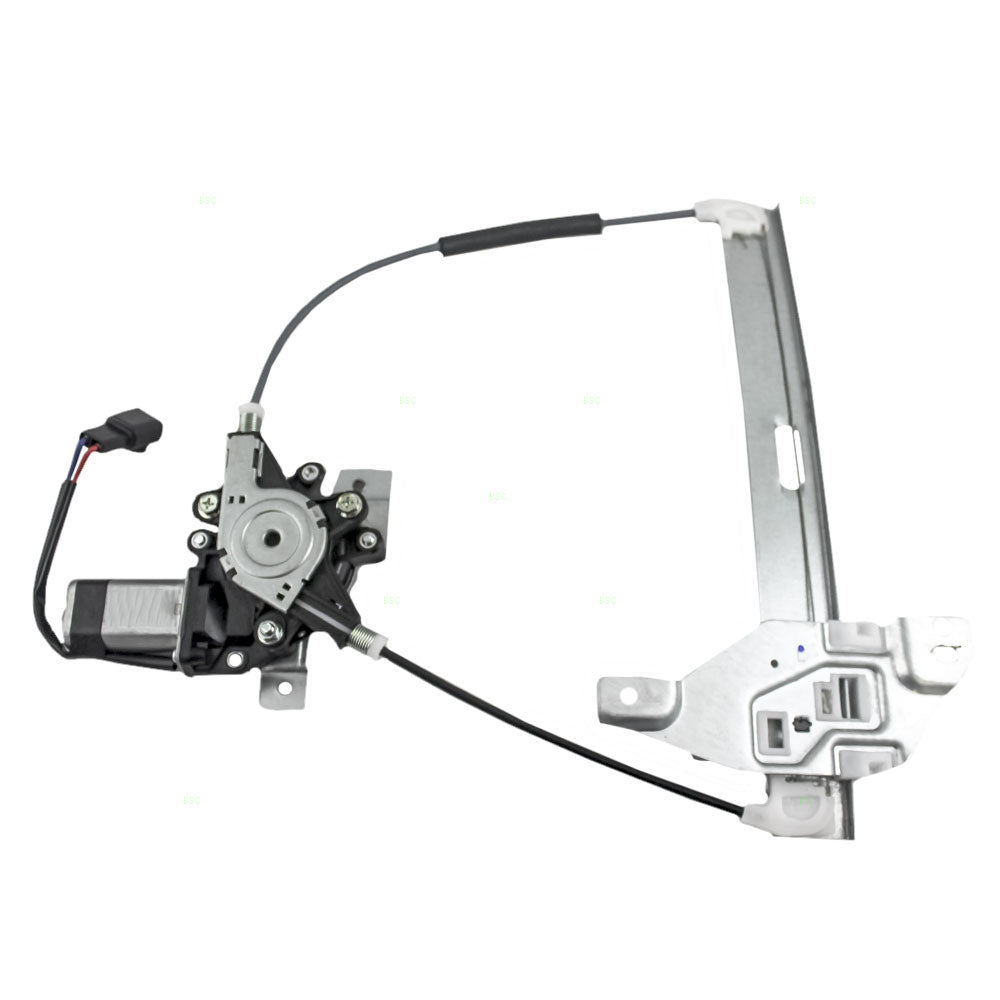 Brock Replacement Driver Rear Power Window Regulator with Lift Motor Assembly Compatible with 2000-2005 Impala 10338857