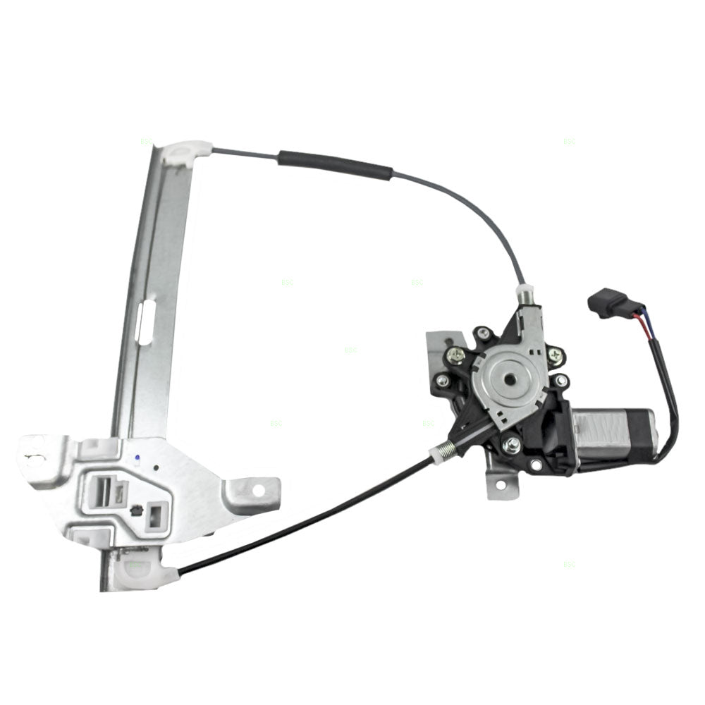 Brock Replacement Passenger Rear Power Window Regulator with Lift Motor Assembly Compatible with 2000-2005 Impala 10338856