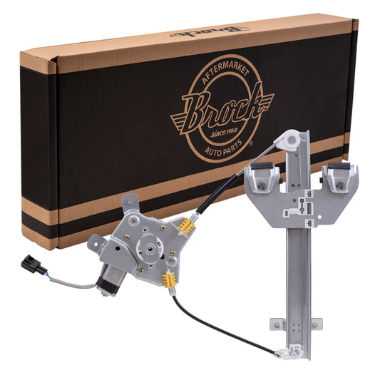 Brock Replacement Driver Rear Power Window Regulator with Lift Motor Assembly Compatible with 2007-2014 Tahoe Escalade Yukon & Yukon Denali 25885882