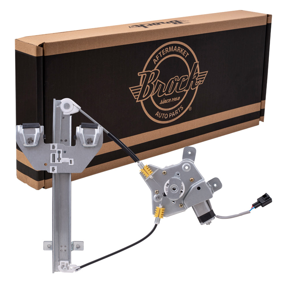 Brock Replacement Passenger Rear Power Window Regulator with Lift Motor Assembly Compatible with 2007-2014 Tahoe Escalade Yukon & Yukon Denali 25885883