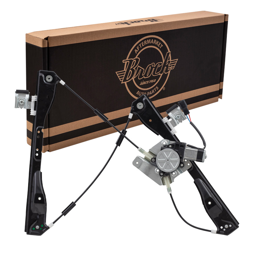 Brock Replacement Driver Front Power Window Regulator with Lift Motor Assembly Compatible with 2008-2012 Malibu 25943968