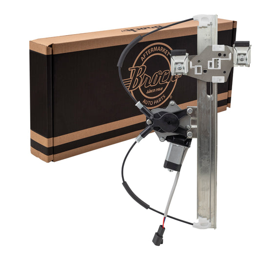 Brock Replacement Driver Rear Power Window Regulator with Lift Motor Assembly Compatible with 2004-2008 Grand Prix 15869655