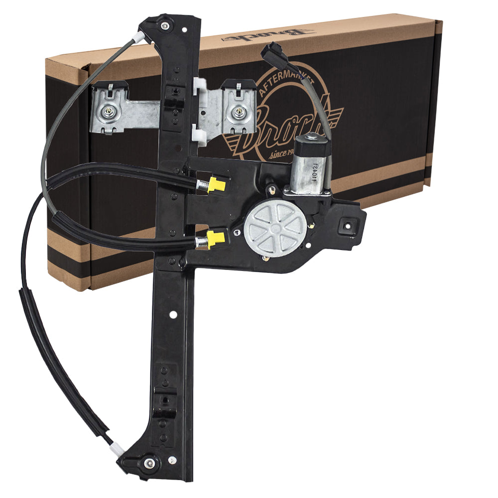 Brock Replacement Driver Rear Power Window Regulator with Lift Motor Assembly Compatible with 02-06 Trailblazer EXT Envoy XUV XL Ascender
