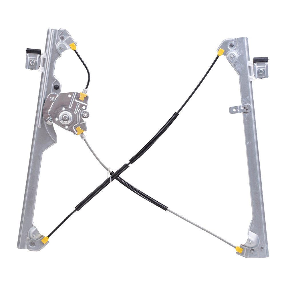 Brock Replacement Passenger Front Manual Window Regulator Compatible with 1999-2007 Silverado Sierrra 2000-2006 Tahoe Yukon & XL Suburban